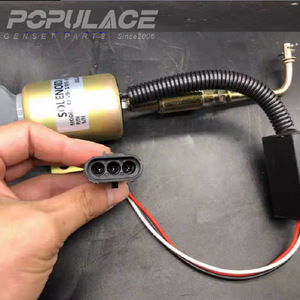 Shanghai Diesel Engine Co., Ltd. Fuel Cut-off Solenoid Valve D59-105-10 12V 24V For Diesel <b>Generator</b> - Product Image 2