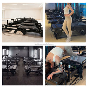 เครื่องพิลาทิสแบบรีฟอร์เมอร์ รุ่นเมจฟอร์เมอร์ คุณภาพสูง ทนทาน สีดำ ทำจากอะลูมิเนียม สำหรับสตูดิโอพิลาทิส เป็นมิตรกับสิ่งแวดล้อม ปรับได้อเนกประสงค์ สำหรับบริหารกล้ามเนื้อแกนกลาง - Product Image 4