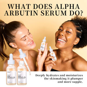 Sérum Visage de Marque Privée <span class=keywords><strong>Alpha</strong></span> Arbutine <span class=keywords><strong>2</strong></span> % Acide Hyaluronique <span class=keywords><strong>HA</strong></span> Biologique Éclaircissant Anti-Taches Brunes et Anti-Rides - Product Image 4