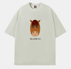 T-shirt casual da uomo a maniche corte 100% cotone 180 grammi con motivo a cartoni animati 'Some of IT Was True' Years Cartoon Print - Product Image 5