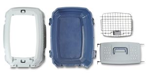 กระเป๋าใส่สัตว์เลี้ยงสำหรับสุนัขขนาดเล็ก ทำจากเหล็กและพลาสติก PP แข็งแรง ทนทาน ดีไซน์คลาสสิก ทันสมัย เหมาะสำหรับการเดินทางด้วยรถยนต์ สะดวกสบายและเป็นมิตรกับสิ่งแวดล้อม - Product Image 4