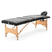 Mesa de masaje corporal de madera de dos secciones, con bolsa de transporte