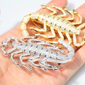 Collar con colgante de escorpión con incrustaciones de cristal <span class=keywords><strong>CZ</strong></span> brillante, amuleto de Animal único, joyería que simboliza la protección, fuerza, resistencia - Product Image 5