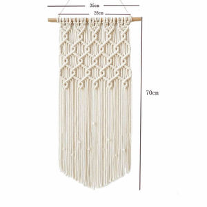 Juego de 3 Tapices de Macramé Bohemios Hechos a Mano, Decoración de Pared Estilo Art <span class=keywords><strong>Deco</strong></span> para Dormitorio o Sala de Estar - Product Image 6