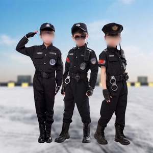 2025 gioco di ruolo di Halloween Costume ragazzi ragazze soldato militare tuta mimetica Live CS Performance bambini esercito uniforme della <span class=keywords><strong>polizia</strong></span> - Product Image 3