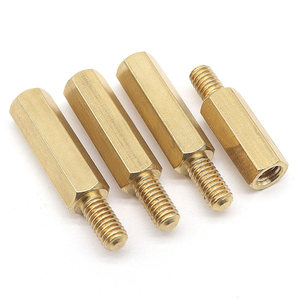 Perno Hexagonal M3M4*6x8x10x16x18x22x28x40x60x100+<span class=keywords><strong>6</strong></span>+8+<span class=keywords><strong>10</strong></span>, Columna de Cobre de Cabeza Única, Grado 4.8, Modelo 04 - Product Image 2