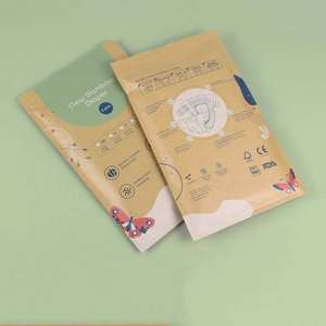 Factory Wholesale PE Frosted Daisy Zipper <b>Clothes</b> <b>Bag</b> T Shirt Bra Socks Appearance Logo Can Be Customized <b>Clothes</b> <b>Bag</b> - Product Image 2