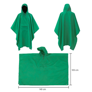 Ponchos de Lluvia de Emergencia 3 en 1 Versátiles y Plegables con Logotipo Personalizado, de Poliéster 210T - Product Image 4