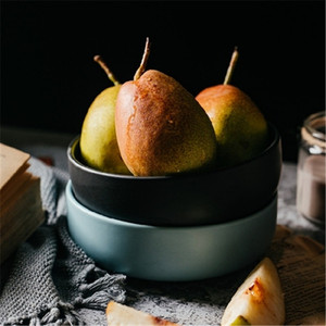 Vente en gros Offre spéciale Bol en porcelaine fait à la main moderne de couleur noire émaillée mate pour la soupe - Product Image 1
