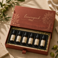 Lionwrapack OEM Coffret de parfum personnalisé avec tiroir, emballage élégant à imprimé botanique, boîte en papier rigide de qualité supérieure