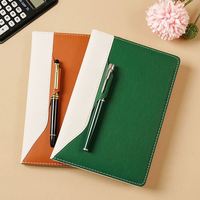 Juego de Regalo de Cuaderno de Oficina Promocional de 5 Piezas de Cuero PU A5 con Logotipo Personalizado Mairun, Agenda, Bolígrafo, Regalo de Navidad OEM para Empresas