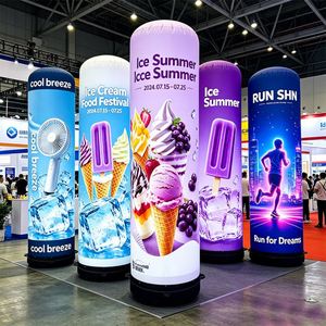 Colonne gonflable personnalisée, imperméable, résistante au soleil, portable et pliable, avec logo de votre marque, en tissu anti-UV, pour devanture de magasin, best-seller - Product Image 1