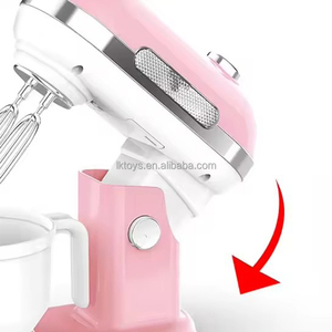 Jouets chanceux semblant jouer appareils de cuisine ensemble de jouets enfants accessoires de cuisine ensemble <span class=keywords><strong>cafetière</strong></span> grille-pain batteur à oeufs fabricant de jus - Product Image 3