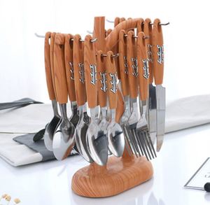 Juego de Cubiertos Clásico de Estilo Japonés, Juego de Cubiertos de Acero Inoxidable, Estilo Clásico, 4/24 Piezas, Cuchara, Cuchillo, Tenedor, Juego de Cubiertos Navideños - Product Image 6