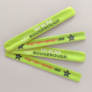 Pulsera de PVC Personalizada al por Mayor, Pulsera de Neón de Alta Visibilidad para Maratón y Ciclismo, Regalo Promocional - Product Image 1