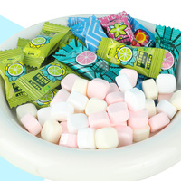500g zakje munt fruit compressie snoep, passievrucht & multi-fruit smaak, frisse adem voor hotpot hotelreceptie, OEM mogelijk