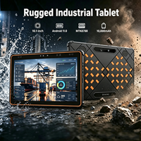Tablette industrielle robuste 10,1 pouces 4+64 Go Android 11 MTK8788 IP68 étanche NFC Lecteur de codes-barres 2D pour le suivi des actifs