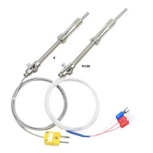 مستشعر حرارة WRNT-01/02 من نوع K J E مع وصلة زنبركية لآلات حقن البلاستيك، مستشعر حرارة <span class=keywords><strong>PT100</strong></span> مضغوط - Product Image 3