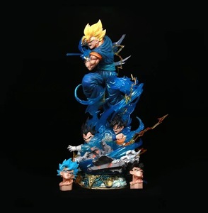 2025 Offre Spéciale 45cm Dragon DBZ Super Saiyan Vegetto avec lumière dessin animé Anime Statue PVC figurine Collection de poupée - Product Image 2