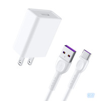 Cargador USB B1L Mini PD 3.0 5V 2.4A, Adaptador de Carga Rápida de Pared con Enchufe Estadounidense, 12W, Portátil, para Viajes, Audífonos, Hotriple, Disponible en Stock