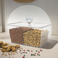 Récipient alimentaire en plastique hermétique avec conception flexible Boîte à bonbons en vrac PC pour usage en magasin