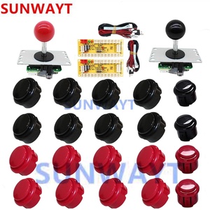 Arcade Tủ Kit USB Encoder 20 x Push nút + cần điều khiển + USB Encoder Board Arcade phím điều khiển và nút Kit - Product Image 1