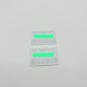 Aluminum Metal Tag Rectangular <b>Laser</b> Engraved Barcode Label For <b>Machinery</b> Equipment P6-7000-0006 - Product Image 3