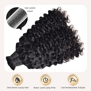 <span class=keywords><strong>Capelli</strong></span> Umani per Trecce Boho, Ricci Birmani, Extension di <span class=keywords><strong>Capelli</strong></span> Umani Ricci per Trecce Senza Nodi Bohemien, Extension di <span class=keywords><strong>Capelli</strong></span> Ricci in Bulk - Product Image 4