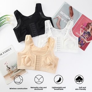 Faja Correctora <span class=keywords><strong>de</strong></span> Postura para Mujer, con Botones Frontales, Delgada y Tallas Grandes - Product Image 4