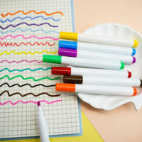 Stylos marqueurs à l'eau anti-dessèchement, stylos à base d'eau à haute saturation pour le dessin des étudiants