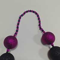 Schwarz und Lila Jumbo Riesen perlen Neujahr Karneval Glitter Pulver Bling bling Flash ing Mardi Gras Neues Design