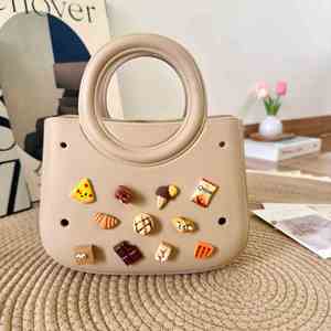 Waterproof EVA Beach <b>Bags</b> Girls Outdoor Travel Holes Handbags With Cartoon <b>Accessories</b> - Product Image 4