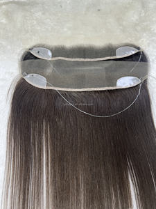 แฮร์ไลน์ท็อปเปอร์พร้อมเชือกร้อย HD มีลูกไม้เต็มศีรษะผมคนยุโรป12*2 - Product Image 2