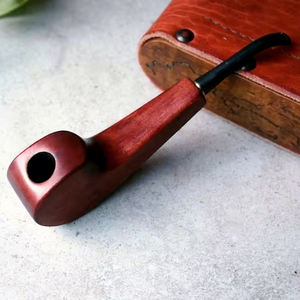 Pipa de Tabaco de Madera de Lujo Hecha a Mano, Madera Natural, Técnica de Lacado Ecológica Moderna, Herramienta para Fumar, Pieza de Colección - Product Image 1