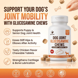 Complément alimentaire à mâcher pour chiens : Glucosamine, Chondroïtine, MSM pour l'arthrite canine, la mobilité et les articulations - Product Image 1