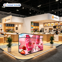 Écran LED incurvé Canbest P1.86 pour comptoir de réception, affichage numérique pour salons professionnels, expositions et lieux événementiels