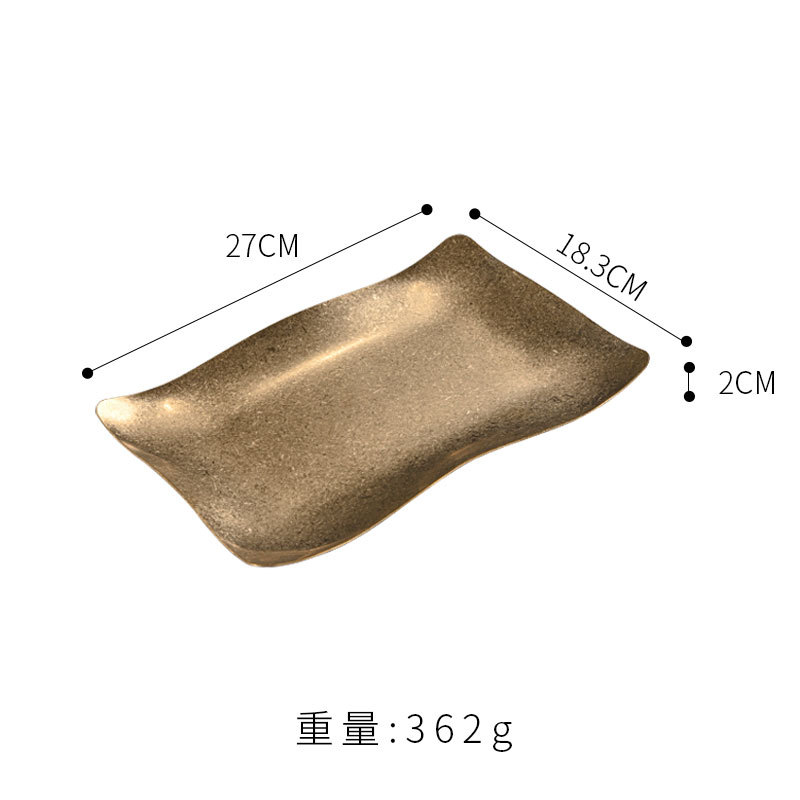 Patrón de ondas de 28*19 cm (oro vintage)