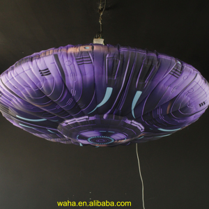 맞춤형 LED 조명 풍선 외계인 우주선 풍선 UFO 모델 테마 파티 장식용 - Product Image 1
