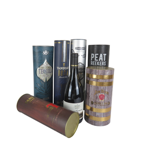 Carton personnalisé magnétique rigide vin bière whisky vodka bouteilles boîtes plateau recyclable cadeau emballage mat laminage gaufrage UV - Product Image 1