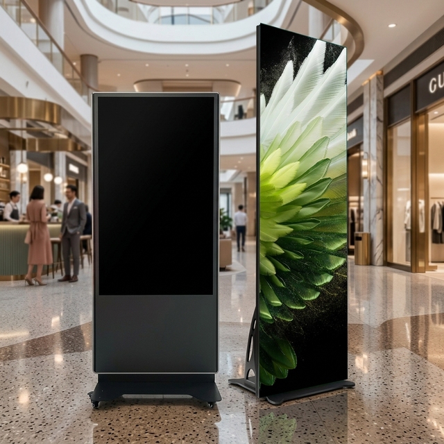 P1.86 Indoor Full Color MicroLED Foldable Advertising Display 500-800cd High Brightness 2-Year Warranty 3840Hz Refresh Rate