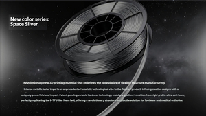 Metallic TPU 3D Printer Filament 9075A High <b>Rebound</b> Flexible 1.75mm for Fashion Shoes - Product Image 4