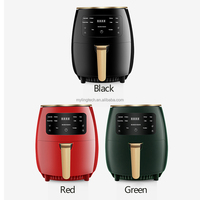 Friteuse à air chaud électrique numérique 1400W 4,5L pour la maison, cuisson saine à faible teneur en gras, sans huile