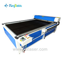 King coelho grande escala chapada auto alimentação vestuário laser máquina de corte a laser