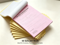 Notes de livraison imprimées sur mesure ; impression de contrats et d'accords en 2, 3 ou 4 feuillets, contrats de vente, documents de contrat de location
