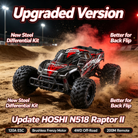 Version améliorée en usine HOSHI N518 Voiture RC de cascades 100KM/H Portée de télécommande 200M Échelle 1/8 4x4 Véhicule de course RTR