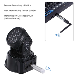 Receptor inalámbrico led dmx, 2,4g, con carga de batería, para todo tipo de luces led de escenario - Product Image 1