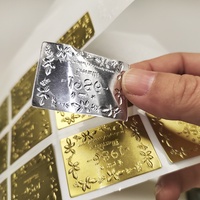 Étiquettes autocollantes de luxe haute qualité en métal Autocollants d'emballage de bougies Bouteilles en verre Autocollants de transfert Aluminium Métal LOGO personnalisé 3D