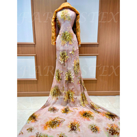 FAREASTEX Offre spéciale Velours de soie métallisé pour robe de mariée somalienne Dirac somalienne