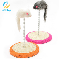 Jouet interactif pour chat, ventouse à ressort en Sisal, vente en gros, livraison gratuite