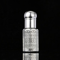 CJ- Nouveau Design Luxe Arabe Flacons d'Huile de Parfum Oud Attar Essentielle Simples de 3ml, 6ml, 12ml avec Bouchon à Vis